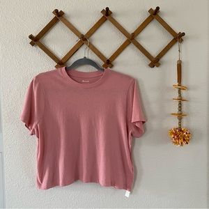 NWT | Madewell Softfade Cotton Boxy-Crop Tee